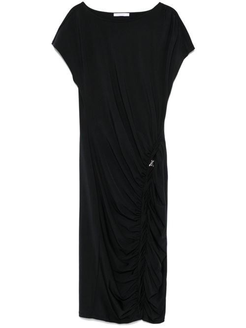 Abito donna drappeggiato nero PATRIZIA PEPE | 2A2871J294K103